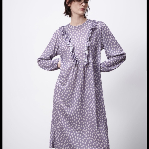 Zara Midi Dress with Ruffles - Picture 4 of 6